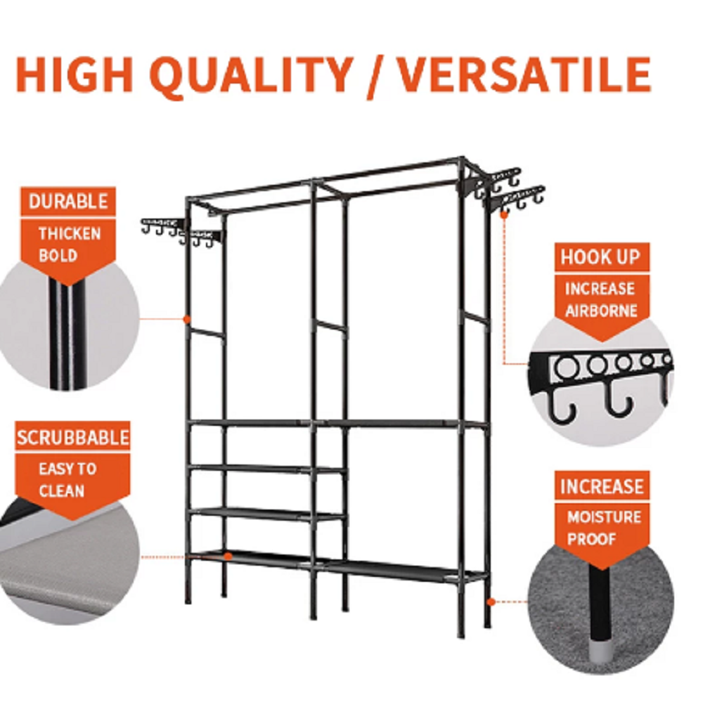 Perchero Guarda Ropa Armable Closet Organizador