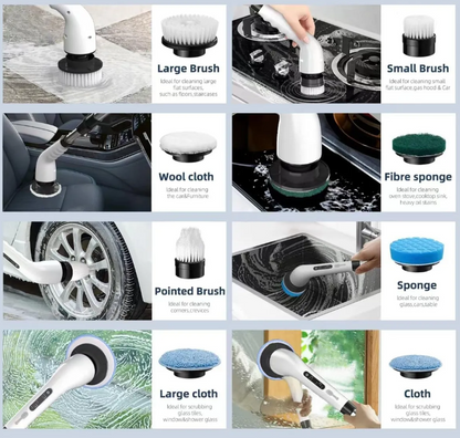 ✨¡Limpieza Rápida y Fácil!🌀 Cepillo Eléctrico Giratorio