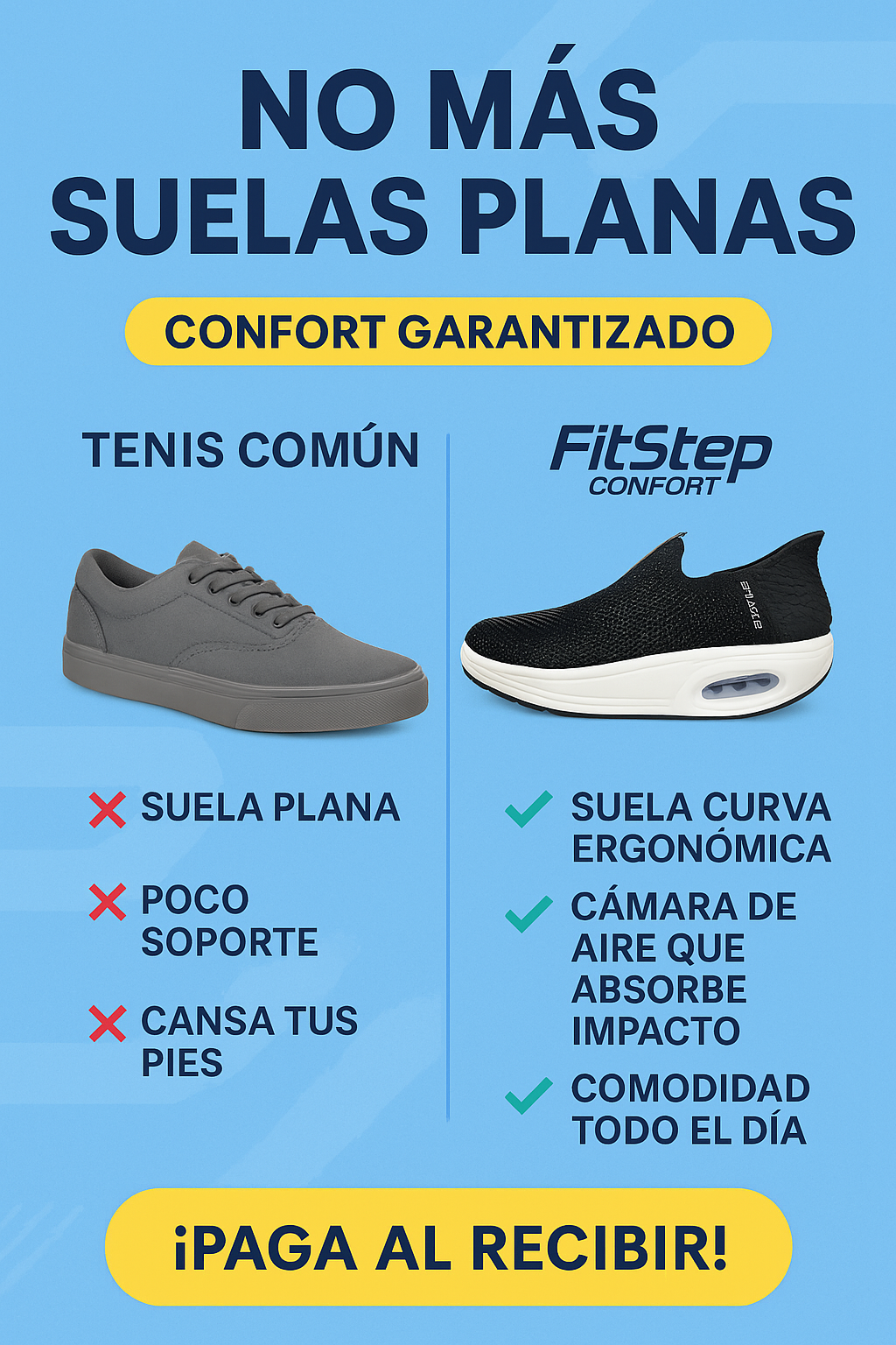 Tenis Fitstep Confort comodidad que se siente Llevalos por solo $289900