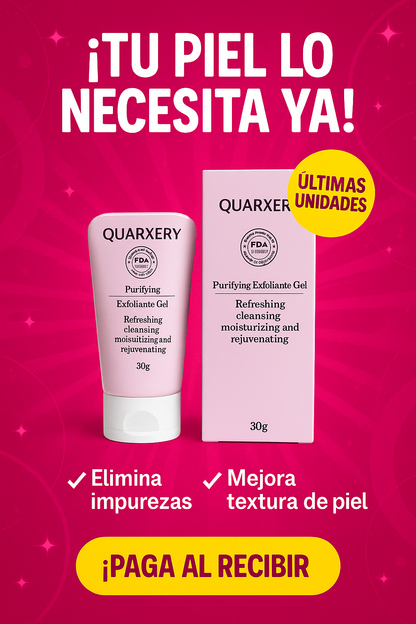 Exfoliación inteligente con Quarxery 30ml Gel Exfoliante: más claridad, menos irritación Llevalo por solo $72.300 ✨🧴