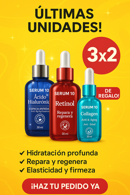 Rejuvenece hoy: Promo Anti-Edad 🧴✨ + Obsequio Llevalo por tan solo $85.000🎀🎁