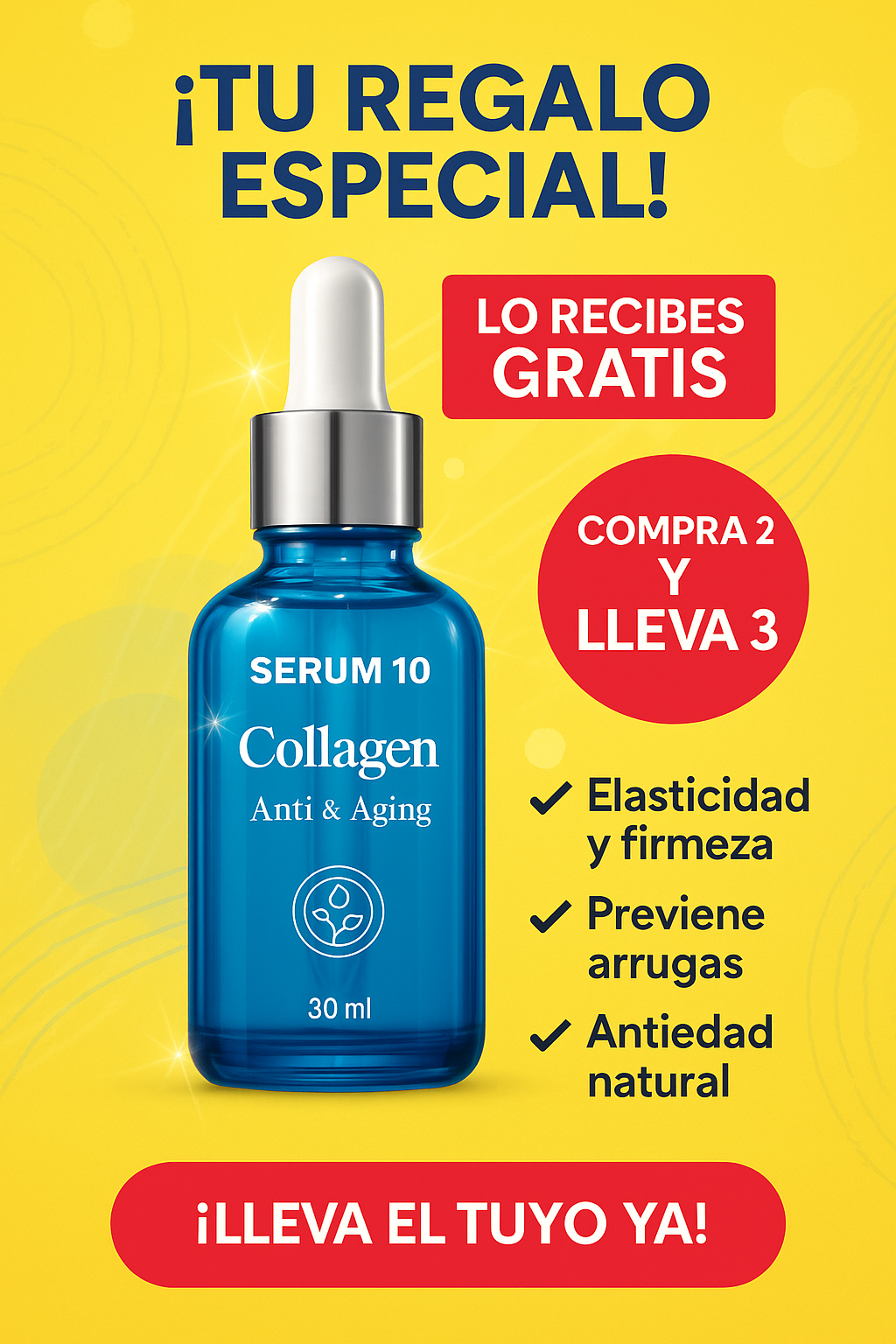 Rejuvenece hoy: Promo Anti-Edad 🧴✨ + Obsequio Llevalo por tan solo $85.000🎀🎁