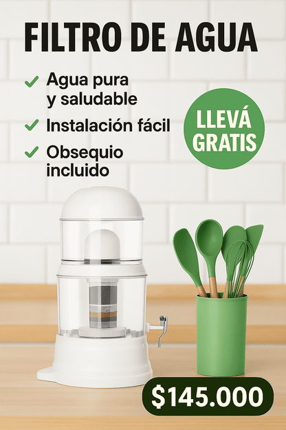 Filtro Purificador de Agua Bioenergético Completo de 14 Litros 💧✨ – Alta Eficiencia y Calidad 👍🌿