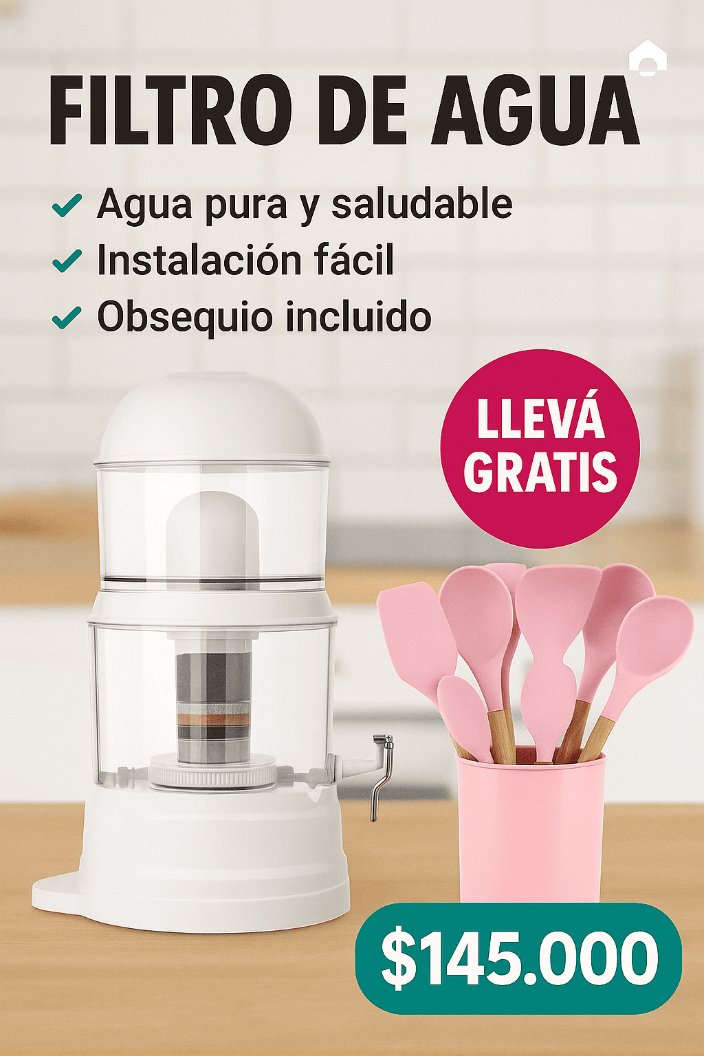 Filtro Purificador de Agua Bioenergético Completo de 14 Litros 💧✨ – Alta Eficiencia y Calidad 👍🌿