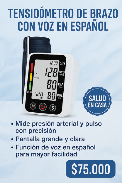 🩺✨ Monitorea tu presión arterial fácilmente desde casa con nuestro tensiómetro de brazo! 🏡💖