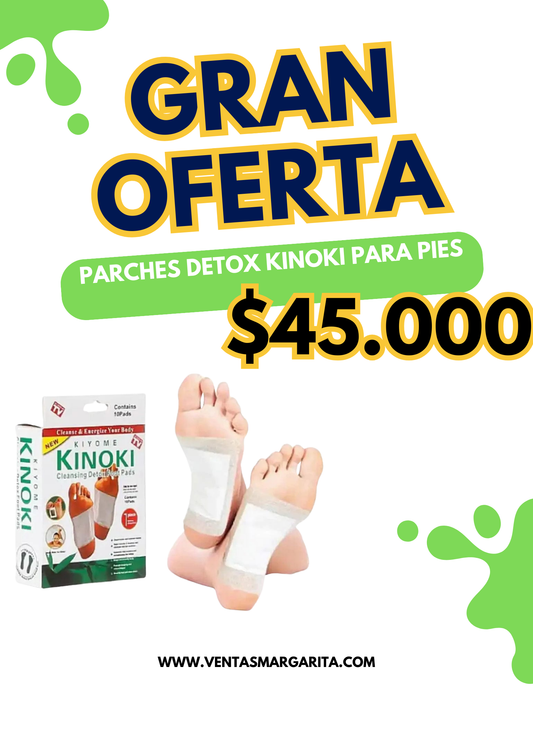 10 Parches Detox Kinoki Para Pies