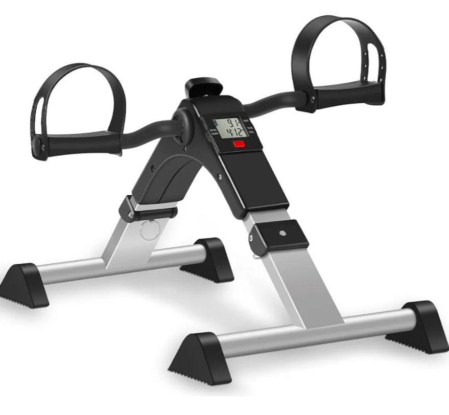 ✨ Bicicleta Estática Portátil Bajo Escritorio con Monitor LCD 📊🖥️