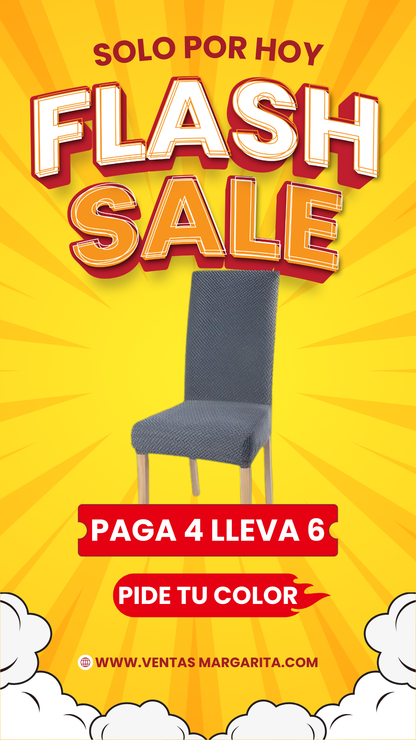 Fundas Pro con Ajuste Elástico-EasyCover®  PAGA 4 LLEVAS 6