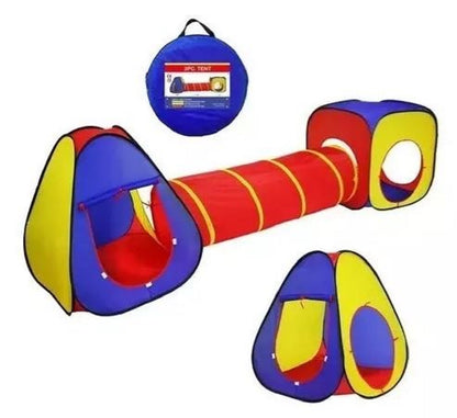"Diversión al Aire Libre: Carpa con Túnel 3 en 1"
