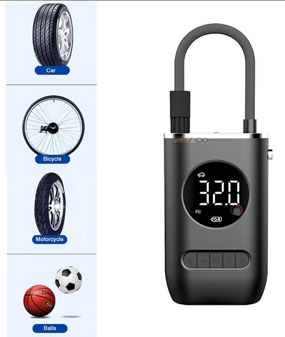 ¡Inflador Portátil 7.4 ⚡️ ¡ Aire en Segundos! 🚀✨