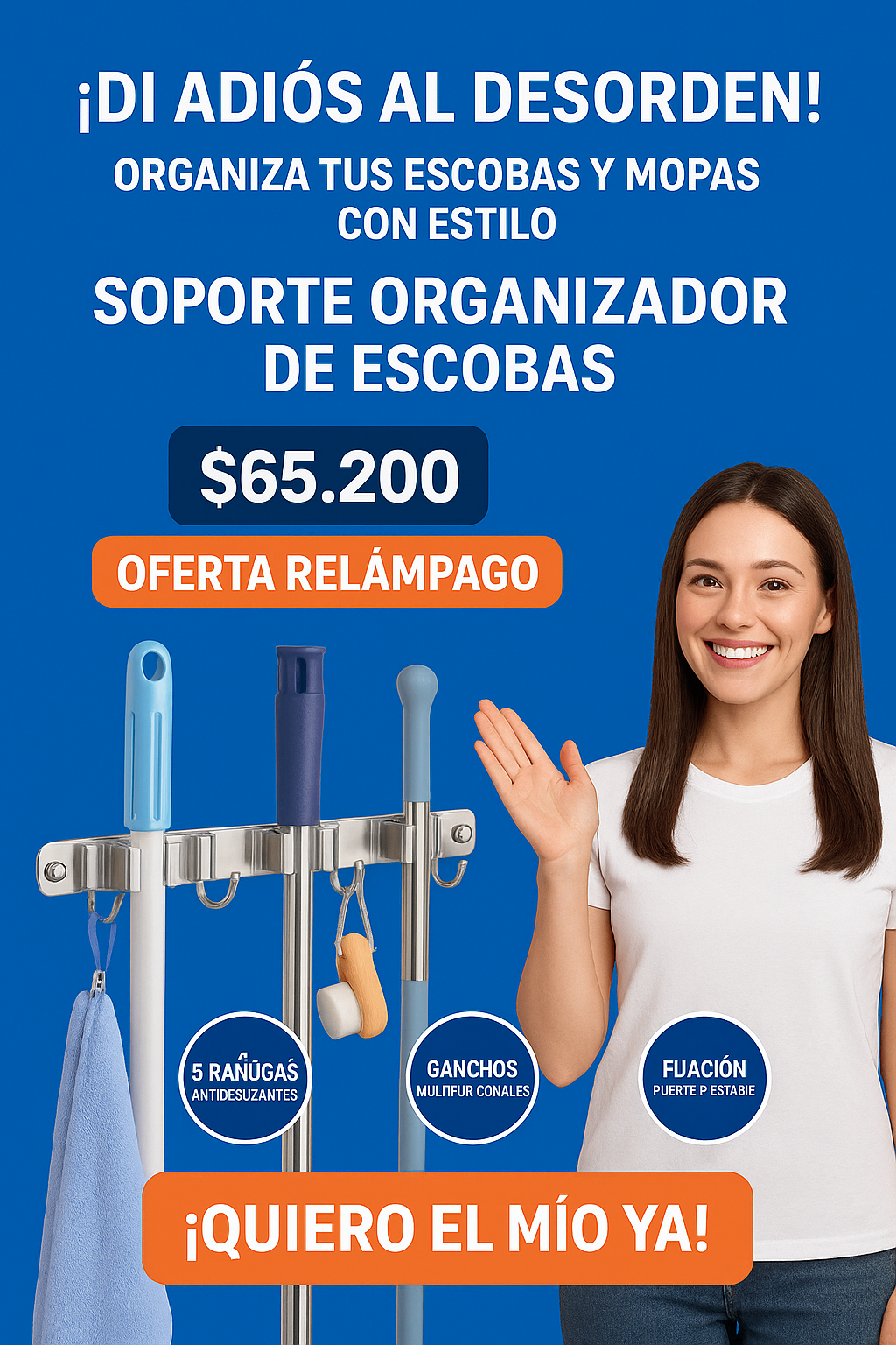 🧹🧼✨ ¡Mantén tu espacio ordenado y sin esfuerzo! 💪🏡