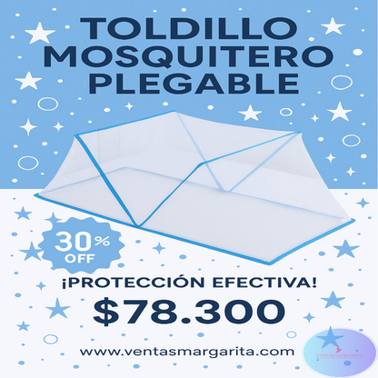🛏️✨ Toldillo Mosquitero Plegable 190x100cm 🦟🌙
