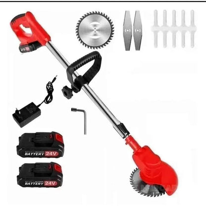 Guadañadora inalámbrica 🌱✂️ con 2 baterías recargables 🔋🔋, perfecta para mantener tu jardín en perfecto estado! 🌸🌿✨
