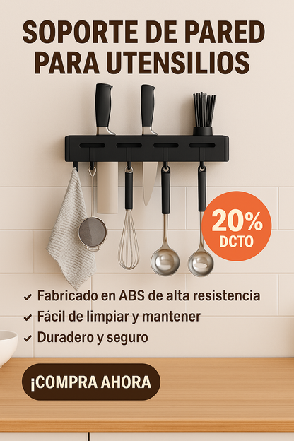🛡️✨ Soporte para Cuchillos de Pared – ¡Organiza tu Cocina con Estilo! 🍴🏡